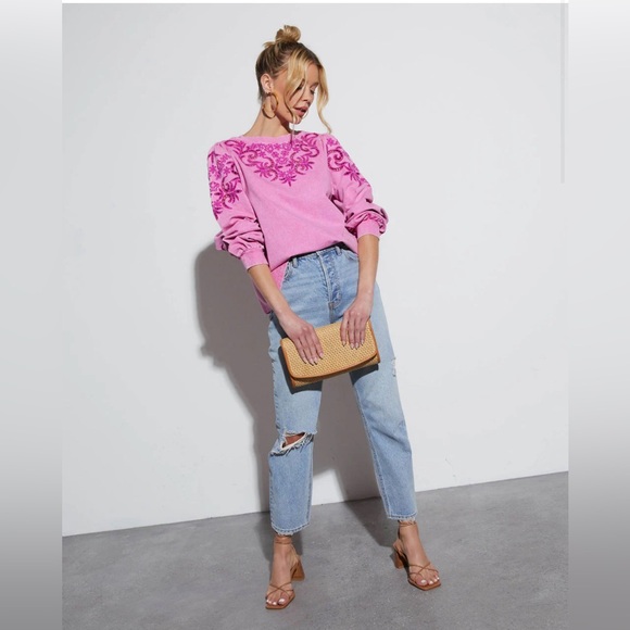 VICI FATE Charisma Abstract Pattern Sweatshirt, Large, NWT - Picture 3 of 4